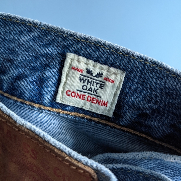 SASHIKO Levi's White Oak Cone Denim 511 vintage jeans with sashiko repair - Picture 5 of 11